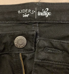 Jean Riders by Lee Indigo para mujer tiro medio corte bootcut oscuro talla 12L - Imagen 1 de 5