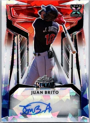 Juan Brito RC Auto 1/1 Red White Blue Reflector Cleveland Guardians Indians 1/1! - Image 1 of 2