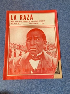 LA RAZA Vol 2 No 2 1974 Chicano Power AIM UFW Fascist Chile Puerto Rico - Picture 1 of 2