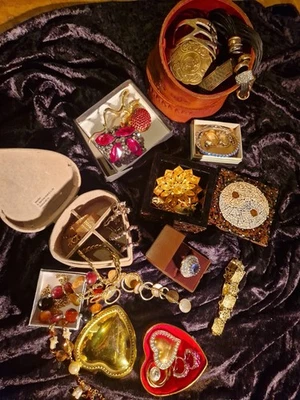 Konvolut Alter Modeschmuck Verwendbar Als Füllung Für Adventskalender - Bild 1 von 4