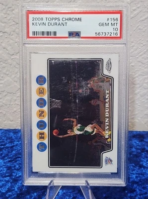 2008 Topps Chrome #156 Kevin Durant OKC Thunder PSA 10 GEM MINT - Image 1 of 2