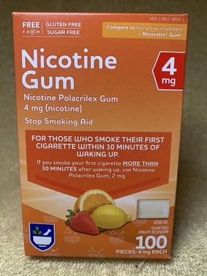 Goma Nicotina SABOR FRUTA 4mg Goma Recubierta 100 Piezas Nueva Exp 5/26 Foto 1 de 3