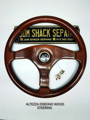 TOYOTA ALTEZZA DISEGNO WOODEN STEERING WHEEL RARE - Image 1 of 4