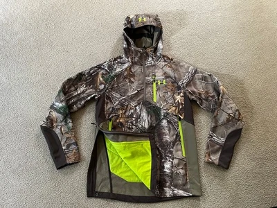 Mens Under Armour Storm 2 CGI Anorak Realtree Xtra Camo Hooded Jacket Small - Image 1 of 4