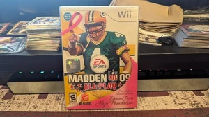 Madden NFL 09 (Nintendo Wii, 2008) VERY RARE Breast Cancer Slip Cover NEW Sealed - Picture 1 of 7