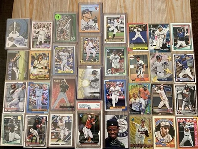 Lote de estrellas y salones de béisbol PSA 9 Ohtani Holliday Trout Judge Skenes Griffey Jeter Foto 1 de 4