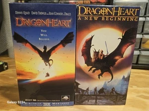 Dragonheart 1 & 2 A New Beginning VHS MCA Universal, Dennis Quaid, Sean Connery - Picture 1 of 5