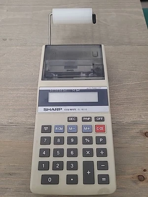 Sharp ELSI MATE Hand Held Electronic Calculator EL-1611S - Image 1 of 4
