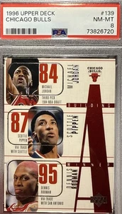 1996-97  - Building a Winner Michael Jordan, Dennis Rodman, Scottie..PSA 8 💥 - Picture 1 of 3