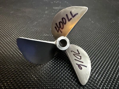 #107 Acero inoxidable 7016/400LL. Hélice de 1/4"" 70 mm 3 palas 6518 hélice barco de radiocontrol Foto 1 de 3