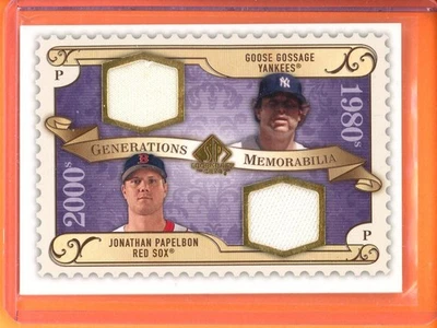Rich Gossage / Jonathan Papelbon Generations Dual Mem 2009 SP Legendary Cuts - Image 1 of 2
