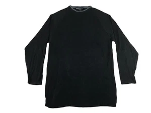 Salute/ Oleg Cassini Mens Black Crew Neck Long Sleeve Pullover Sweater Size M - Picture 1 of 8