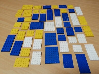 LEGO Großes Sortiment Platten blau weiß gelb / Konvolut - Bild 1 von 4