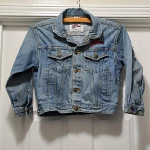 Vintage Planet Hollywood Maui Blue Jean Jacket Mall Of America Kids Youth 8 - Picture 1 of 10
