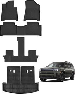 Floor Mats &Trunk Mat for 2024 Hyundai Santa FE 6/7 Seat with Backrest Mat - Picture 1 of 3