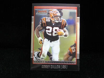 2001 Corey Dillon Cincinnati Bengals "Chrome" Bowman  #22 - Image 1 of 2