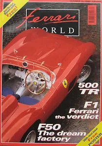 Ferrari World magazine Issue 34 August - September 1996 500 Testa Rossa, F50 - Picture 1 of 2