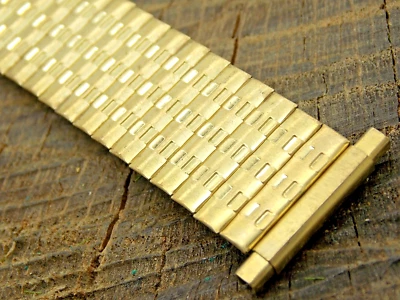 复古 Speidel 美国表带 卷金板 扩展 16 毫米 - 22 毫米 NOS — 第 1/3 张图片