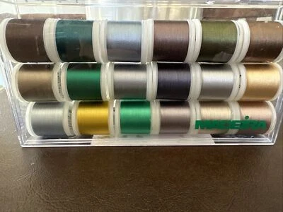 1 NEW PACKS OF 18 SPOOLS OF MADEIRA RAYON 220 YARDS SPOOLS "Majestic Wolves" - Image 1 of 4