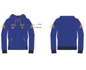 PARRAMATTA EELS 2025 NRL TEAM LOGO KIDS YOUTH MACRON HOODIE HOODED JUMPER - Bild 1 von 1