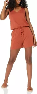 Womans Light Brown Fleece Playsuit - Picture 1 of 6