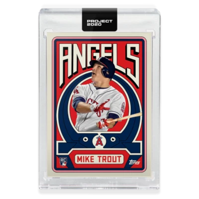 2020 TOPPS PROJECT 2020 #187 MIKE TROUT - BY GROTESK - Image 1 of 2