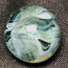 RAVENSWOOD, Transparent Lite Green & White Swirl Marble, .595" to .612", M-