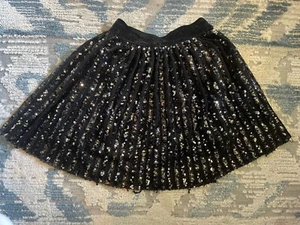 Zara Kids Skirt Girls Black Sequin , 5 Years , Short Sparkle - Picture 1 of 4