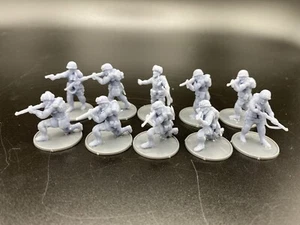 28mm, 3D Printed, WW2, US Airborne Squad 1, Bolt Action (10 Figs) - Bild 1 von 7