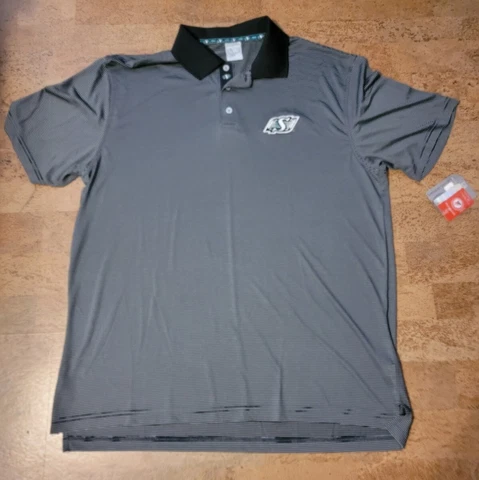 NWT Saskatchewan Roughriders CFL Levelwear Polo Golf Shirt Mens Size XL Cover