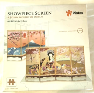 Pintoo Double Sided Jigsaw Puzzle Standing 4 Panel Showpiece Screen NEW SEALED - Picture 1 of 7