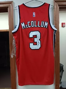 Camiseta deportiva autografiada por CJ Mccollum Portland Trail Blazers con certificación JSA 123 - Imagen 1 de 4