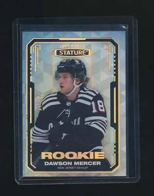 DAWSON MERCER 2021-22 UPPER DECK STATURE DESIGN VARIANT RC PARALLEL 14/65 #108 - Image 1 of 2