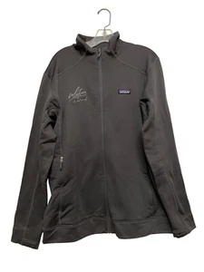 Patagonia Crosstrek Full Zip Jacket Men Size Large Gray Branded Scuba Zip Pocket - Picture 1 of 7