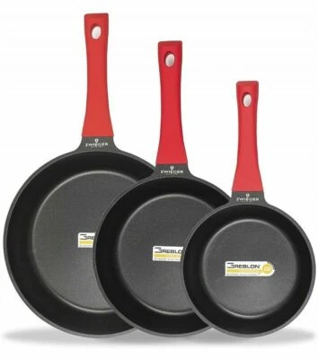 ZWIEGER OBSIDIAN SET OF FRYPANS 3 PCS FRYING PANS 20, 24, 28 CM ALUMINIUM PAN - Image 1 of 4