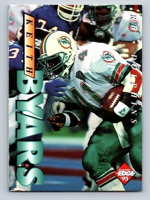 1995 Collector's Edge 111 Keith Byars Miami Dolphins - Image 1 of 2