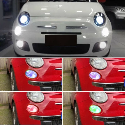 For Fiat Abarth 500 Led DRL Daytime Running Lights Headlight Bulbs 2007-On - Image 1 of 4
