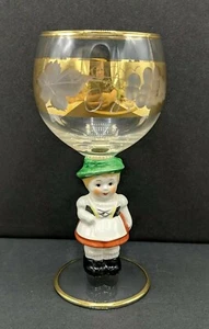 Figura Hummel NIÑA bávara vaso de oro grabado vaso de vino - Imagen 1 de 8