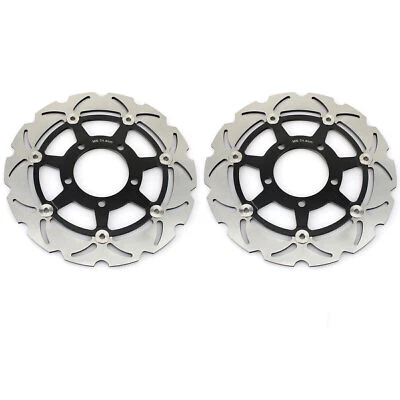 For Kawasaki 2 Front Brake Rotors Discs ZX-6R 636 ZX-6RR NINJA 600 2003 2004 03 Foto 1 de 4