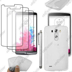 Housse Etui Coque Silicone S-line Transparent LG G3 D855 + Stylet + 3 Film écran - Photo 1 sur 1
