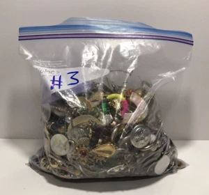 6.5Lbs Vintage Now Single Earrings + Jewelry Junk Broken Lot Crafting Parts #3 - Picture 1 of 8
