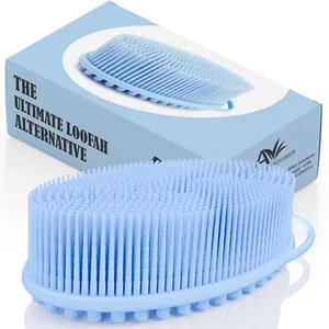 Silicone Body Scrubber – Dual-Sided Silicone Loofah for Shower Body Scrubber ... - Picture 1 of 8