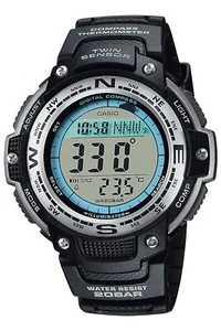 CASIO Collection SGW-100J-1JH Men's Black Resin Band EL Backlight Stopwatch NEW - Picture 1 of 1