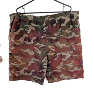 21 Pro USA pantaloncini cargo mimetici uomo taglia L verde pesante abbigliamento da lavoro skater larghi - Foto 1 di 8