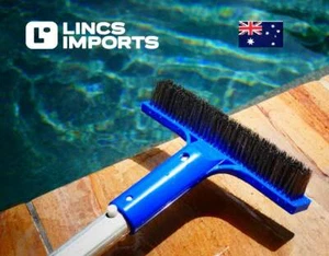 WIRE BRUSH 9.5"(240mm) Swimming pool algae brush with Stainless Steel Bristles - Picture 1 of 7