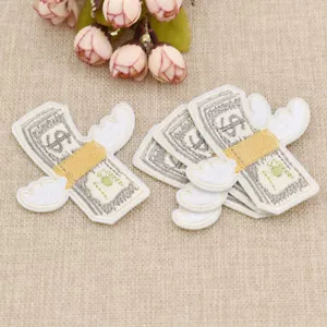 4 Pcs Fly Wing Money Embroidered Patches Iron on Sewing DIY Craft Applique Badge - Picture 1 of 4