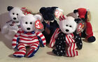 Beanie Baby Ty  Red White Blue Patriotic Bear Lot