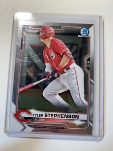 Tyler Stephenson 2021 Bowman Chrome 87 Reds Rookie Baseball Card - Picture 1 of 2