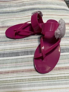 Veronica Beard NIB Orchid Salva Jelly Strappy Sandals, Size 8M - Picture 1 of 10