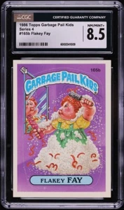 1986 Topps Garbage Pail Kids Stickers Flakey Fay #165b CGC 8.5 - Picture 1 of 2